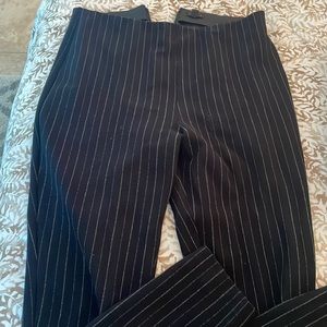 High waisted skinny pinstripe pants